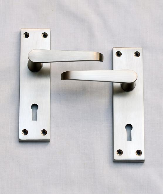 Victorian Straight Lock Satin Nickel - 3015 SN